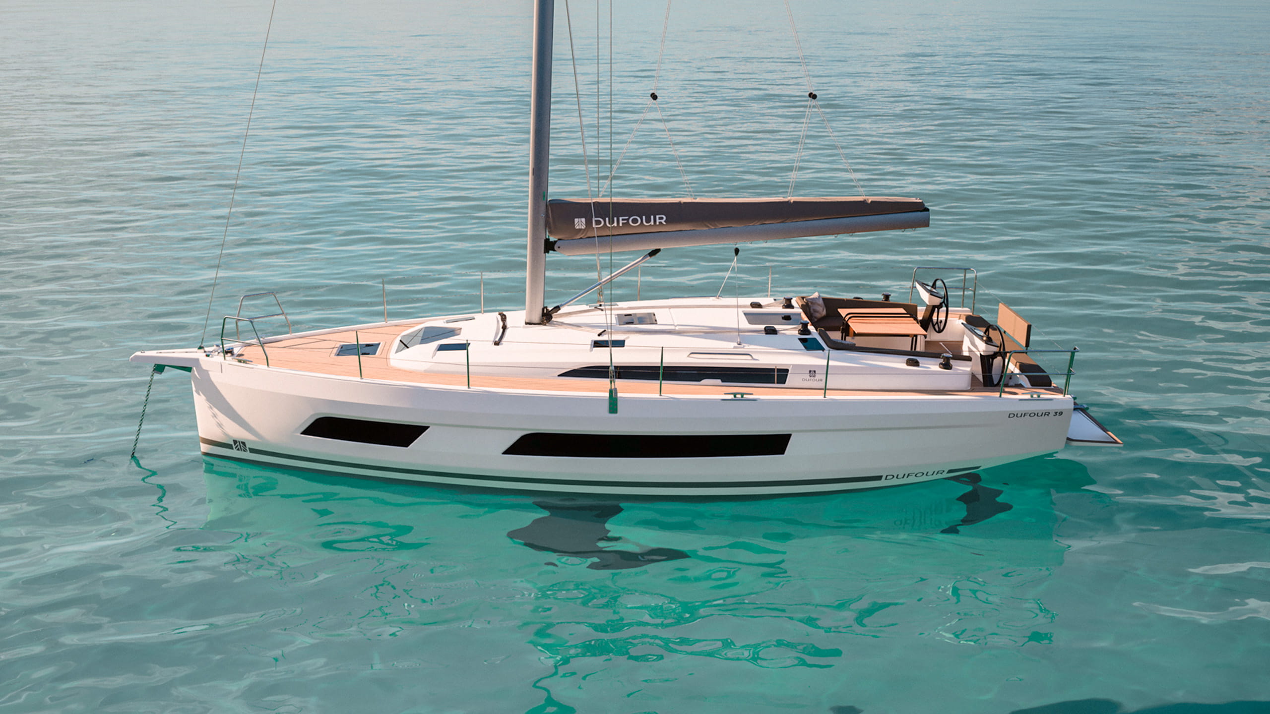 Dufour 39 under sail