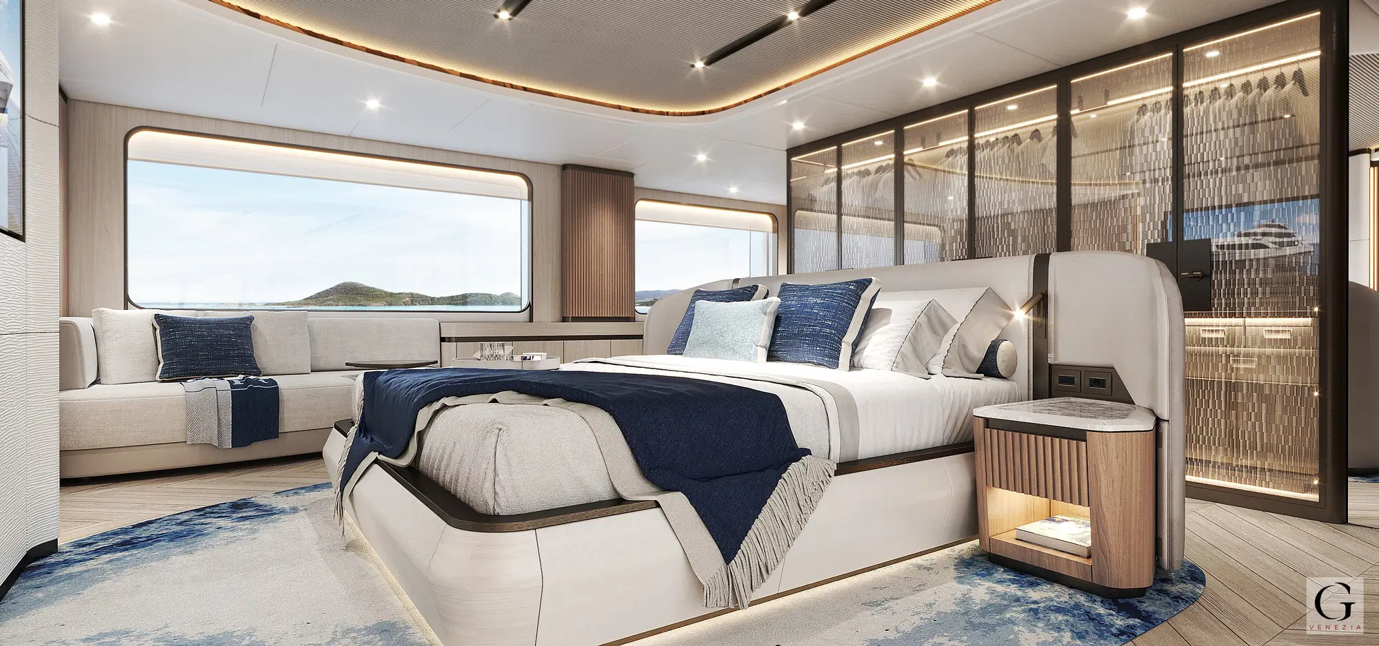 Majesty 145 owner's stateroom