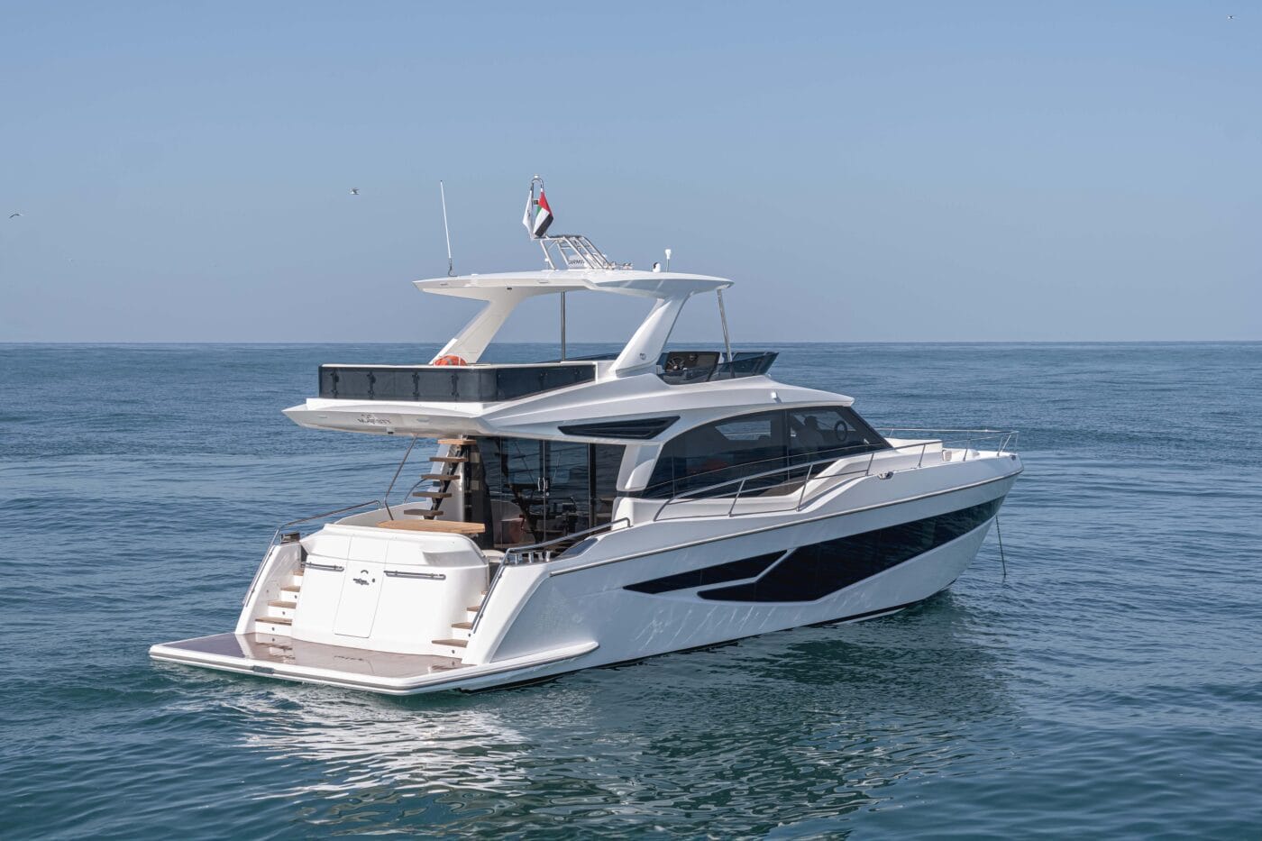 The Majesty 60 at anchor