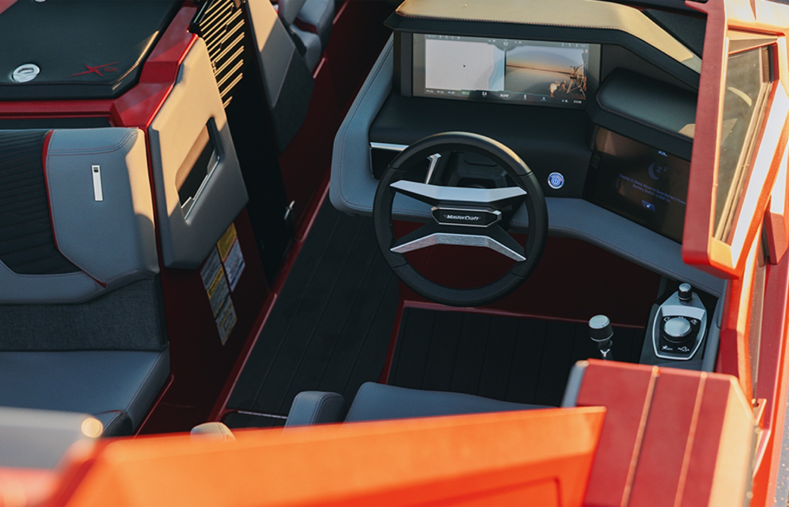 X22 touchscreen and leather steering wheel