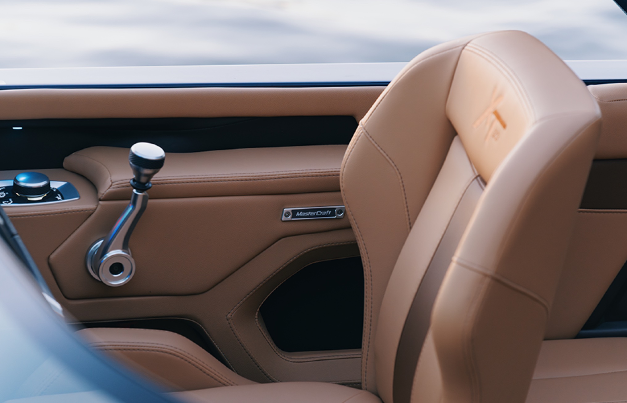 XT23 quilted leather upholstery detail