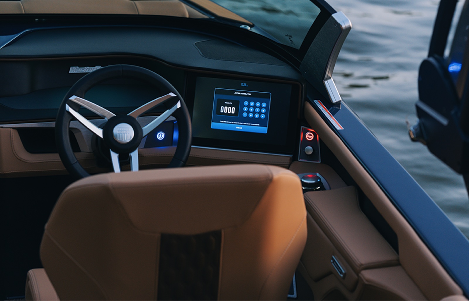 XT23 helm with 12-inch touchscreen