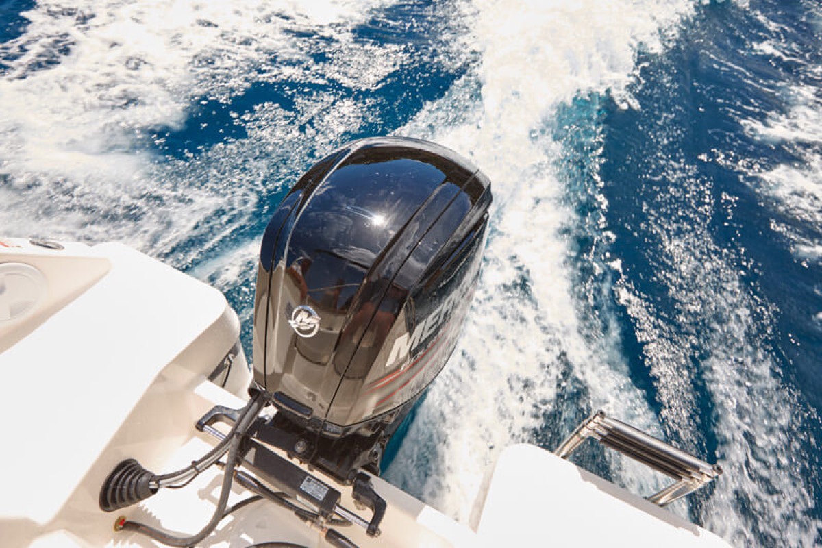 Mercury outboard engine detail