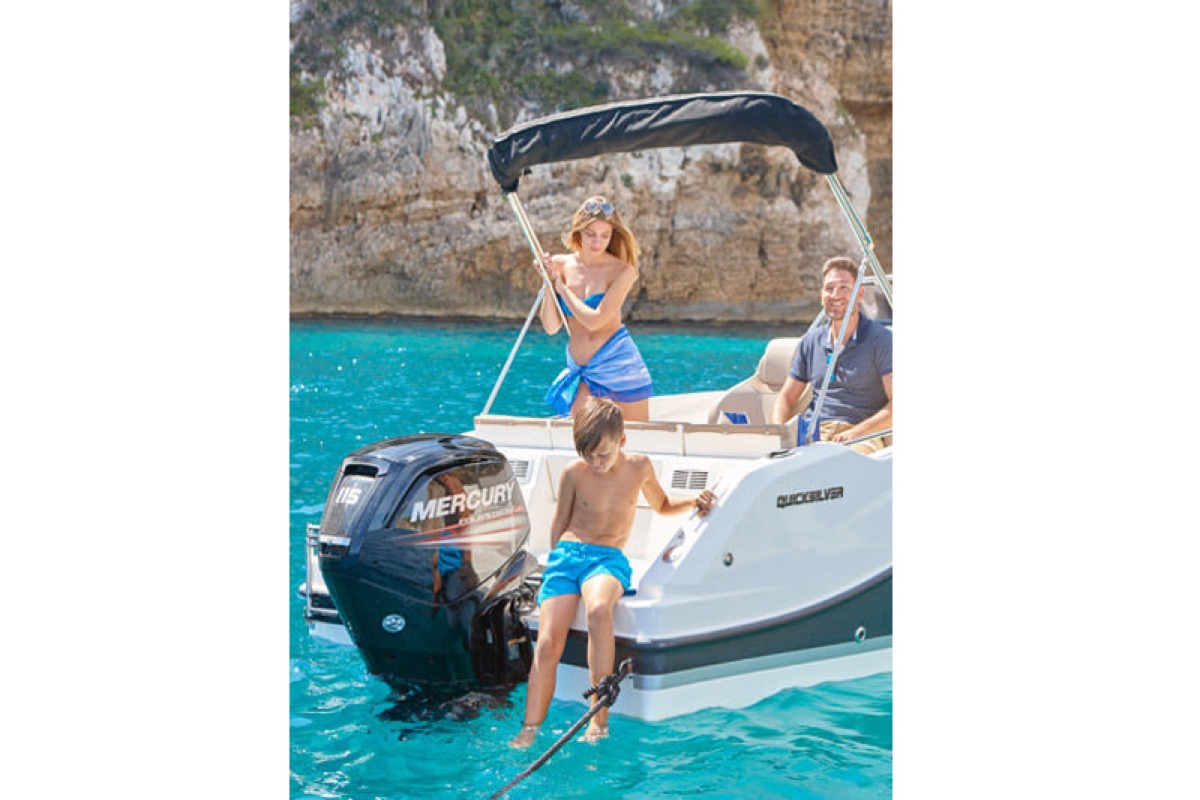 Swim ladder and aft deck