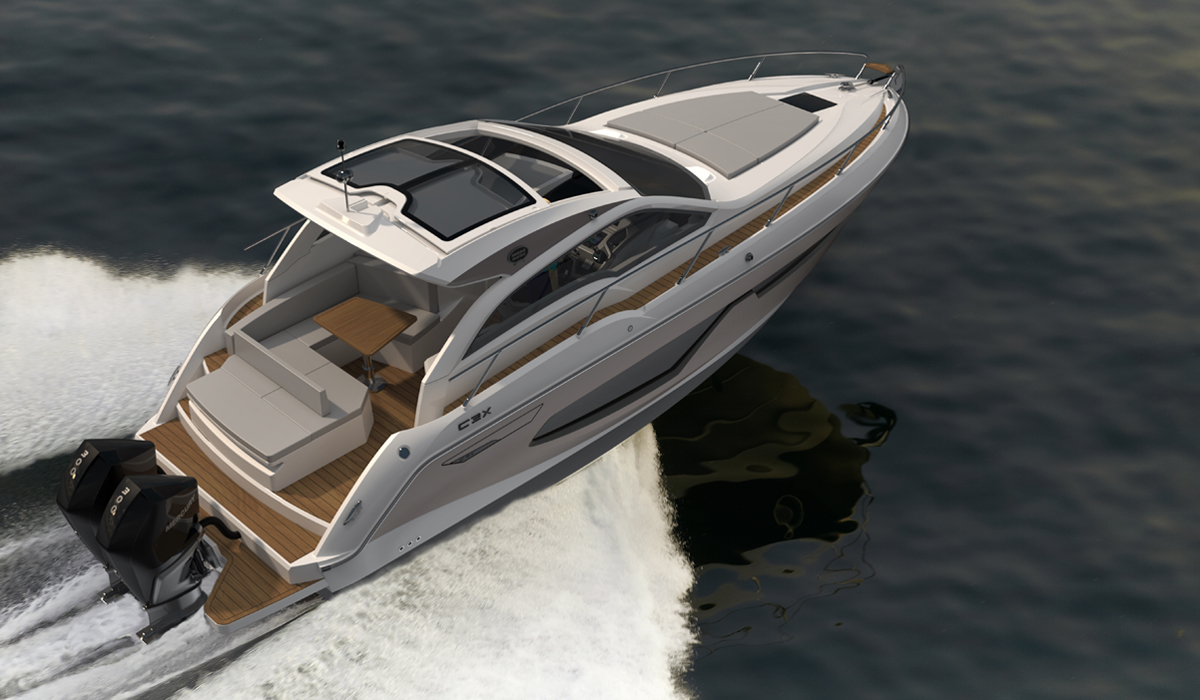 C3X OB hard-top running aerial view